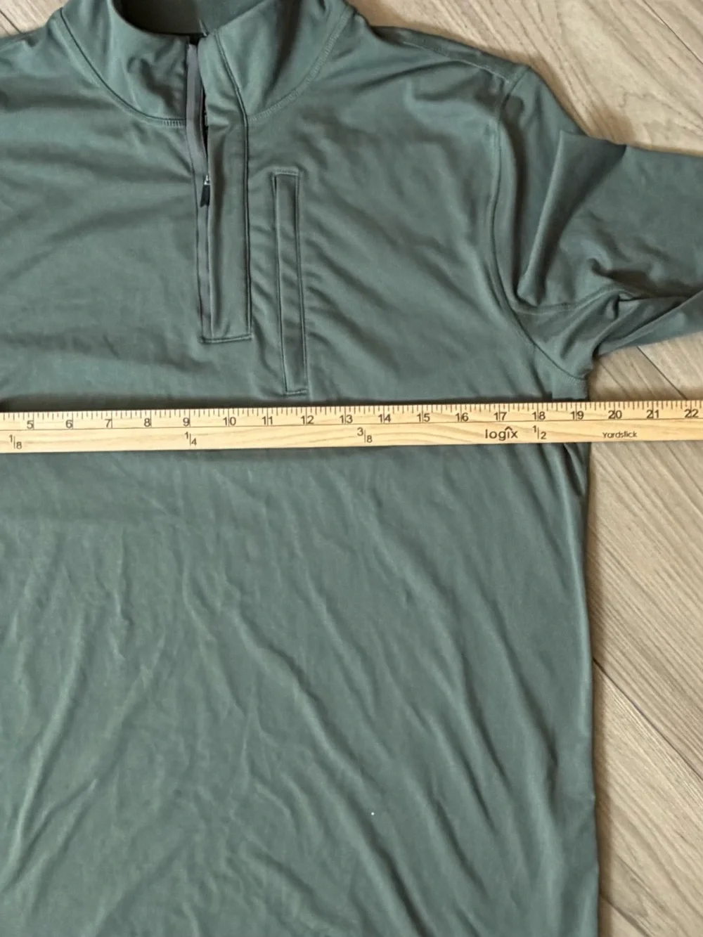 Four Laps Venture Men's Olive Green Quarter-Zip Pullover Sz S